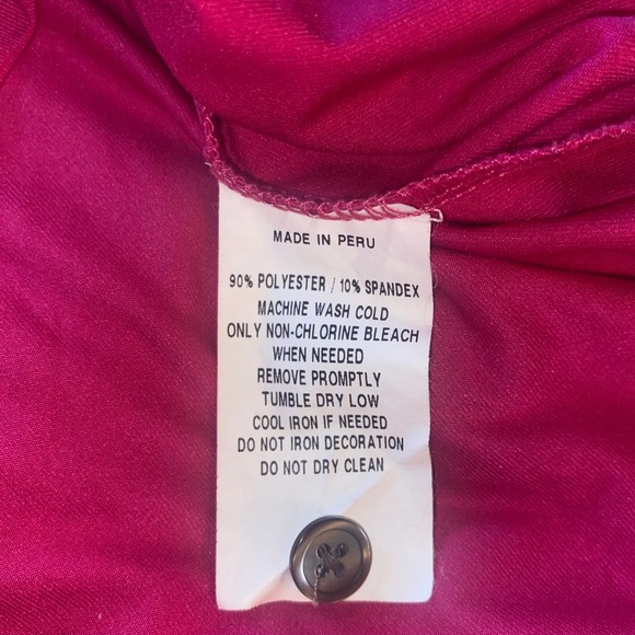 Greyson Men's Golf Polo Shirt Hot Pink Performance‎ Athletic Fit Large L - Picture 6 of 8